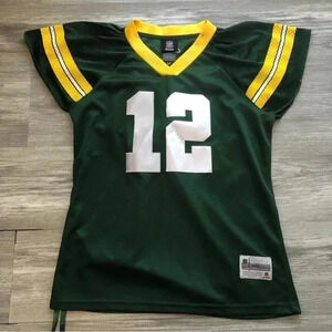 Reebok Large #10 Rodgers Green Bay Packers Jersey Womens  Rhinestone‎ NFL